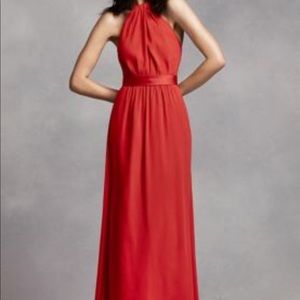 Vera Wang Valentina Size 10 Chiffon Long Dress